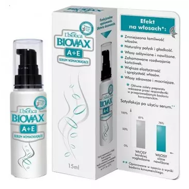 L'biotica -  Wzmacniające serum do włosów A+E